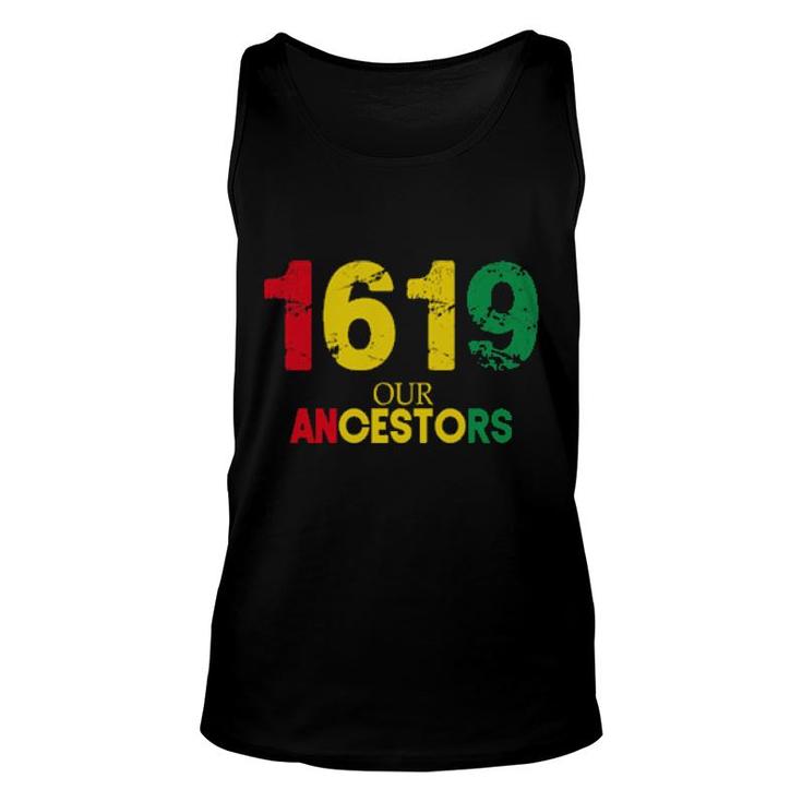 1619 Our Ancestors Vintage Black History Month  Unisex Tank Top