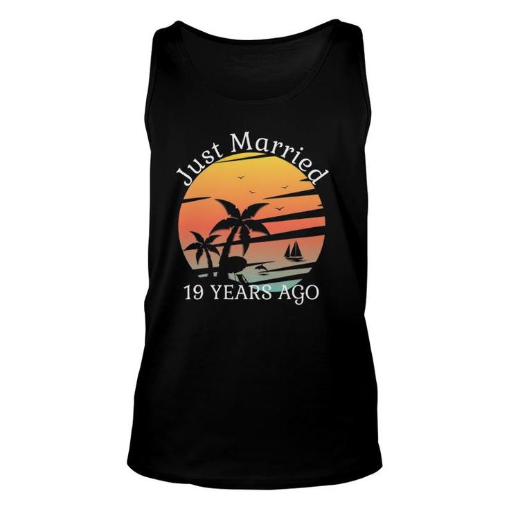 19Th Wedding Anniversary Cruise Just Married 19 Years Gift Unisex Tank Top