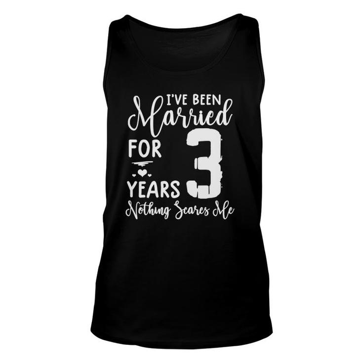 3 Years Married Funny Couple 3Rd Anniversary Tee Unisex Tank Top