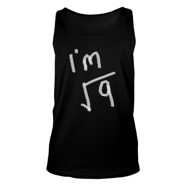 3 Years Old Math - Square Root Of 9 Ver2 Unisex Tank Top