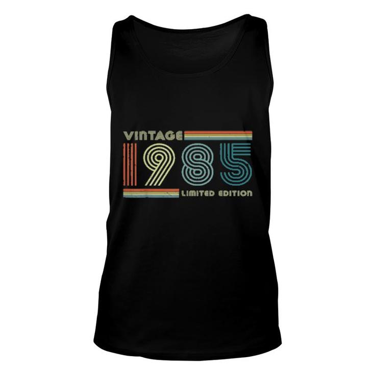 37Th Birthday Vintage 1985 37 Years Old Bday  Unisex Tank Top