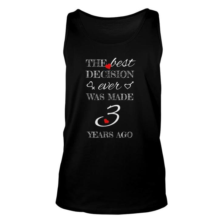 3Rd Wedding Anniversary - For Married Couples Unisex Tank Top