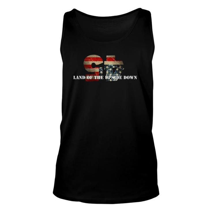 45 Land Of The Upside Down Political Statement Unisex Tank Top