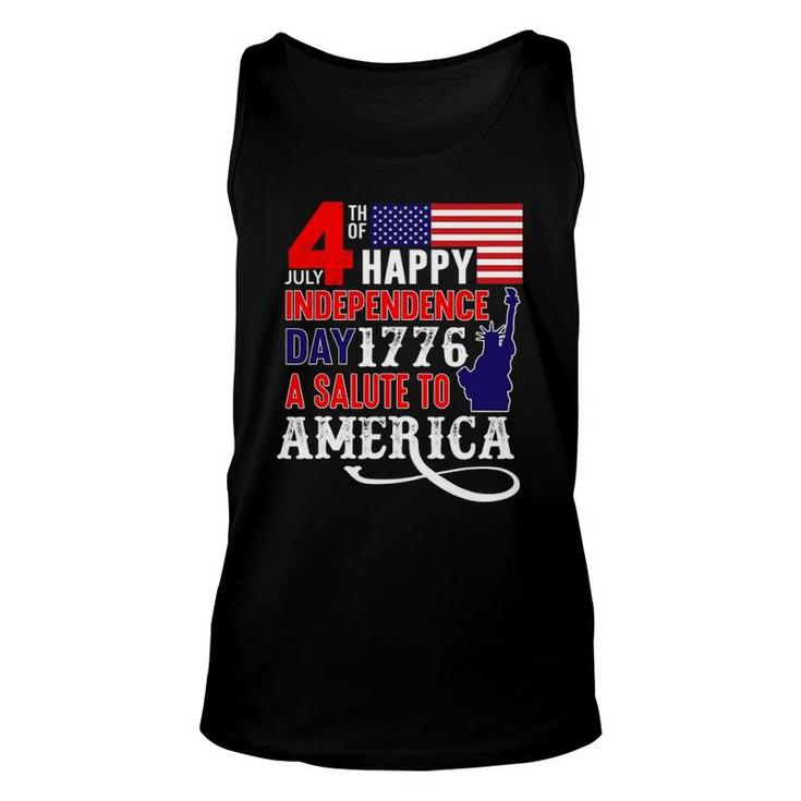 4Th Of July Happy Independence Day 1776 - Independence Day Unisex Tank Top