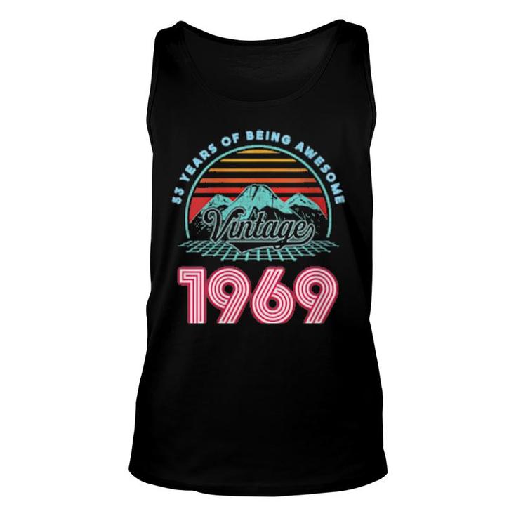 53 Years Old Retro 80S Style 53Rd Birthday Born In 1969  Unisex Tank Top