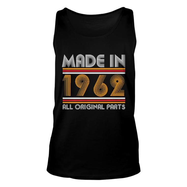 60Th Birthday Made In 1962  Unisex Tank Top
