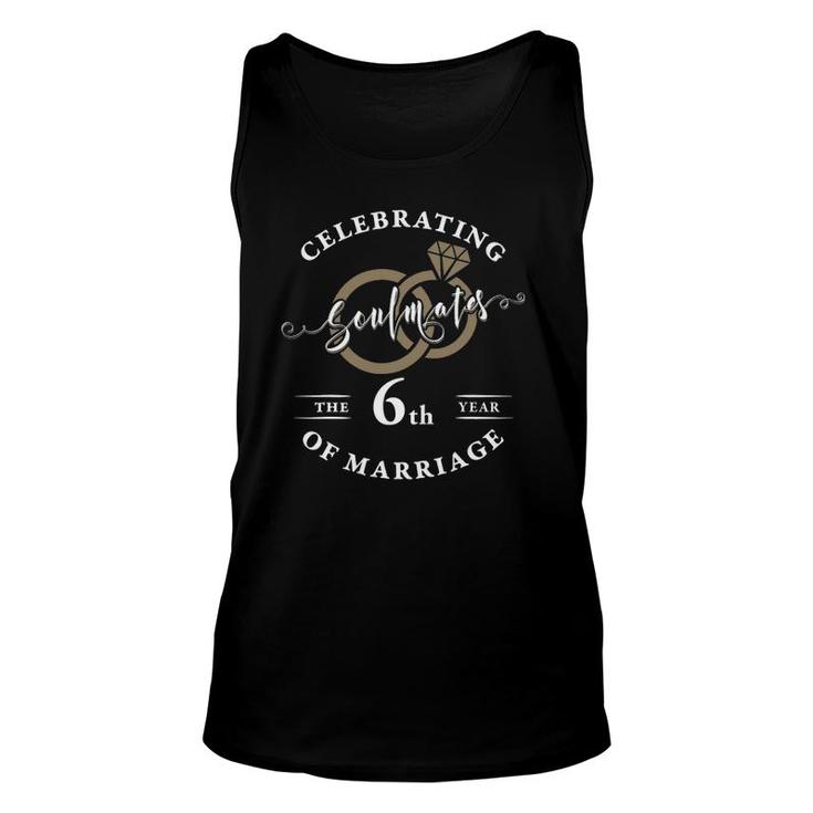 6Th Wedding Anniversary  6 Years Of Marriage Gift Unisex Tank Top