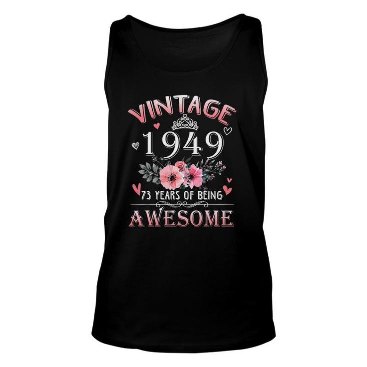 73 Years Old Made In Vintage 1949 73Rd Birthday Gifts Women Unisex Tank Top