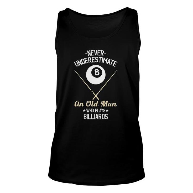 8 Ball Pool Funny Billiards Player Lover Dad Gifts Unisex Tank Top
