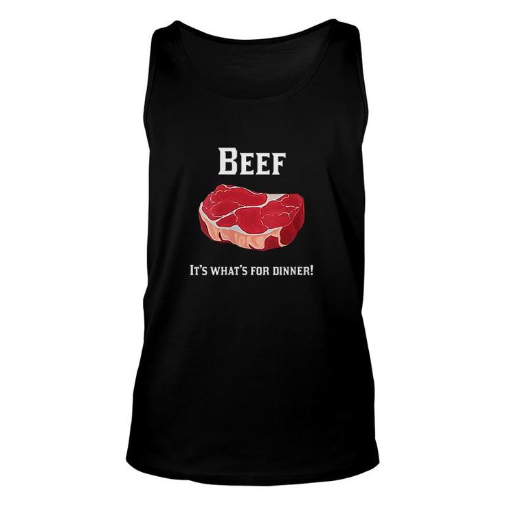 90s Beef Its What's For Dinner Unisex Tank Top