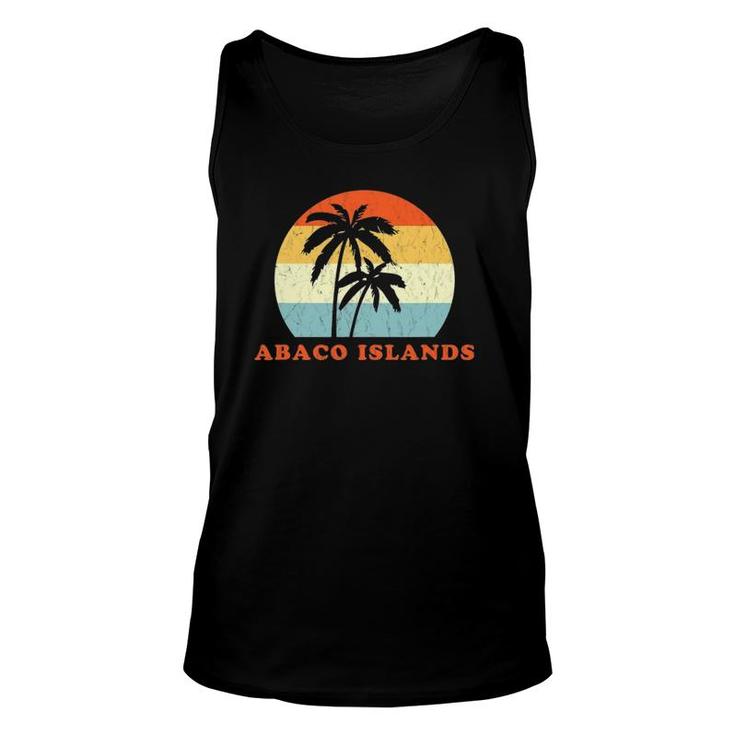 Abaco Bahamas Vintage Retro Sun & Surf Throwback Gift Unisex Tank Top