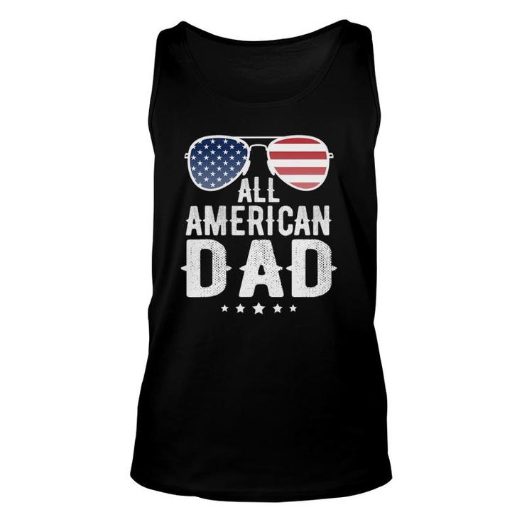 All American Dad 4Th Of July Us Patriotic Pride Unisex Tank Top
