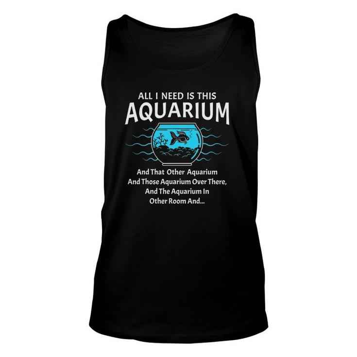 All Funny Saltwater Aquarium Fish Keeper Tank Aquarist Unisex Tank Top