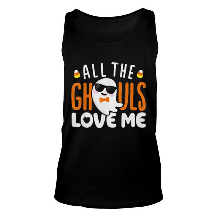 All The Ghouls Love Me Halloween Costume Tee  Unisex Tank Top