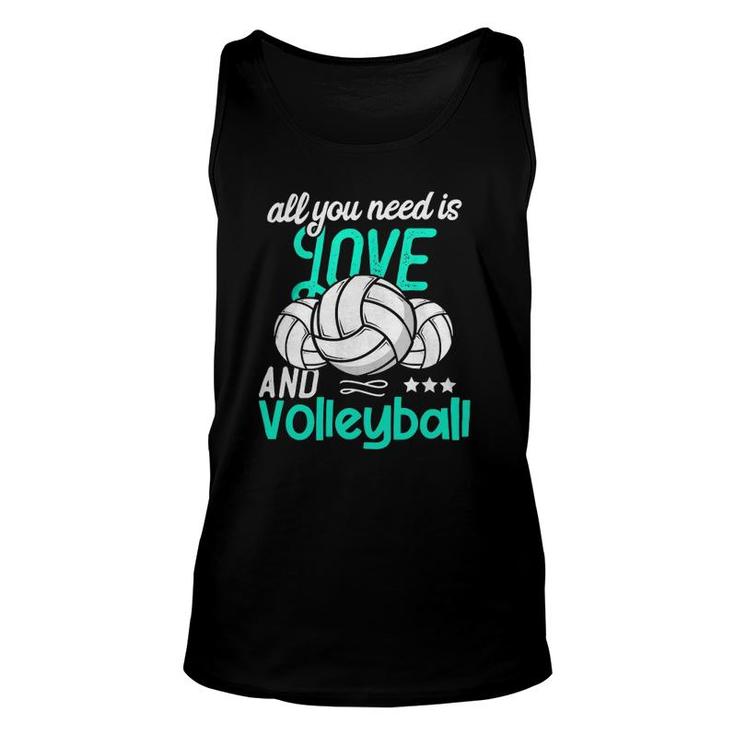 All You Need Is Love Volleyball Unisex Tank Top