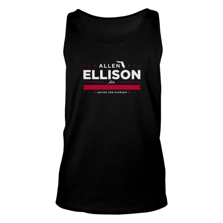 Allen Ellison For United State Senate United For Florida  Unisex Tank Top