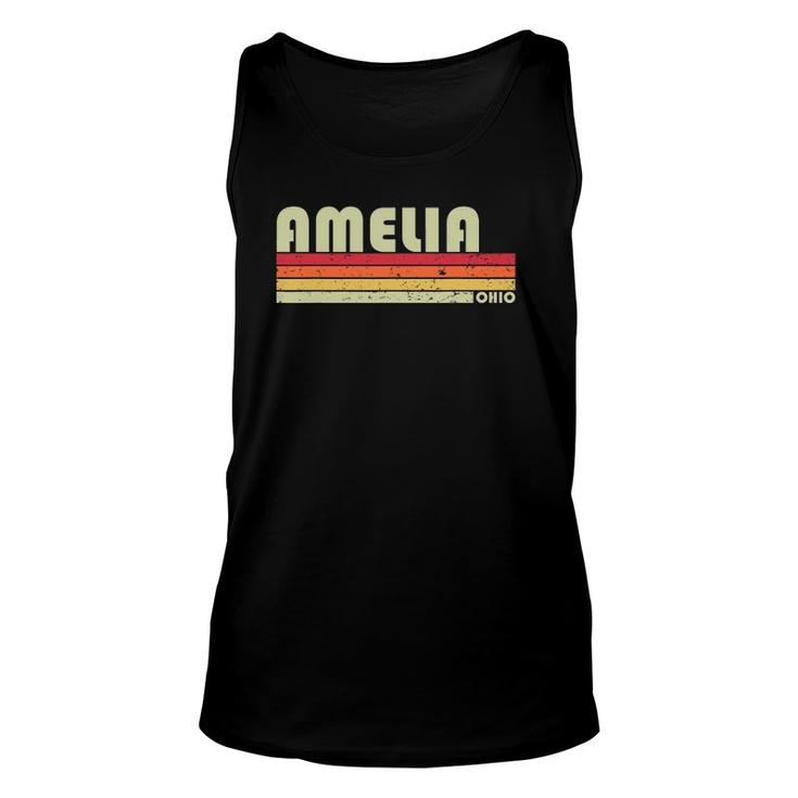 Amelia Oh Ohio Funny City Home Roots Gift Retro 70S 80S Unisex Tank Top