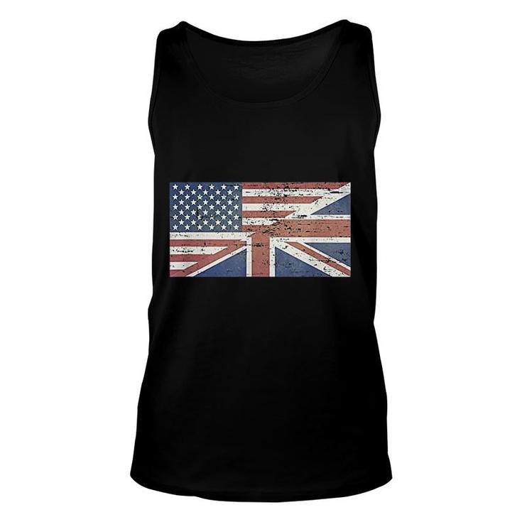 America Usa Uk Union Jack Flag United States Kingdom Britain Tank Top