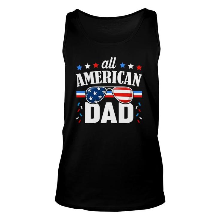 Mens All American Dad 4Th Of July Usa Matching Outfit Tank Top
