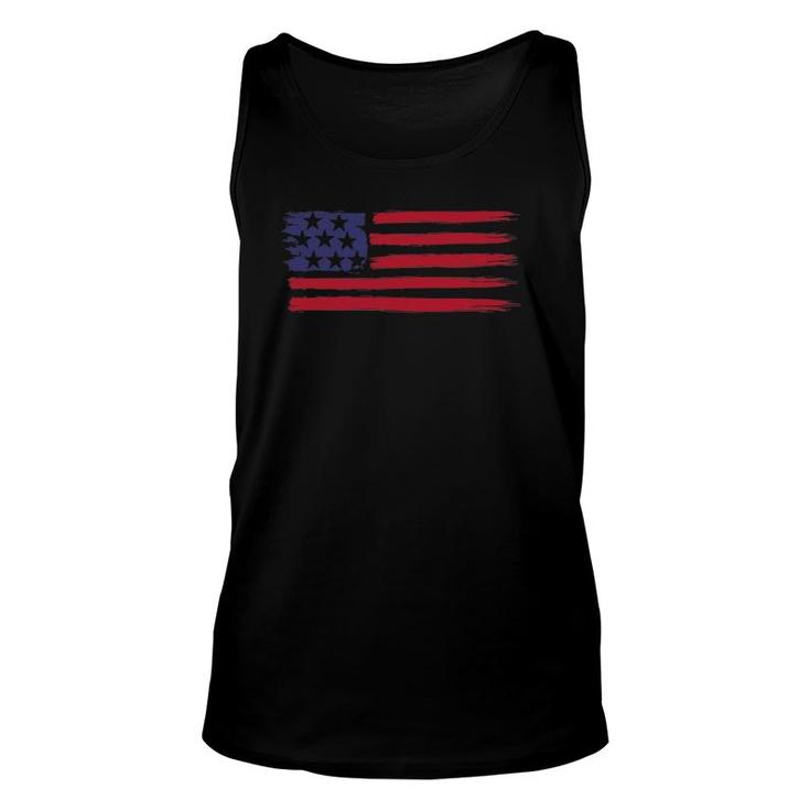 American Flag Cool Vintage 4Th Of July Usa Flags Tee Unisex Tank Top