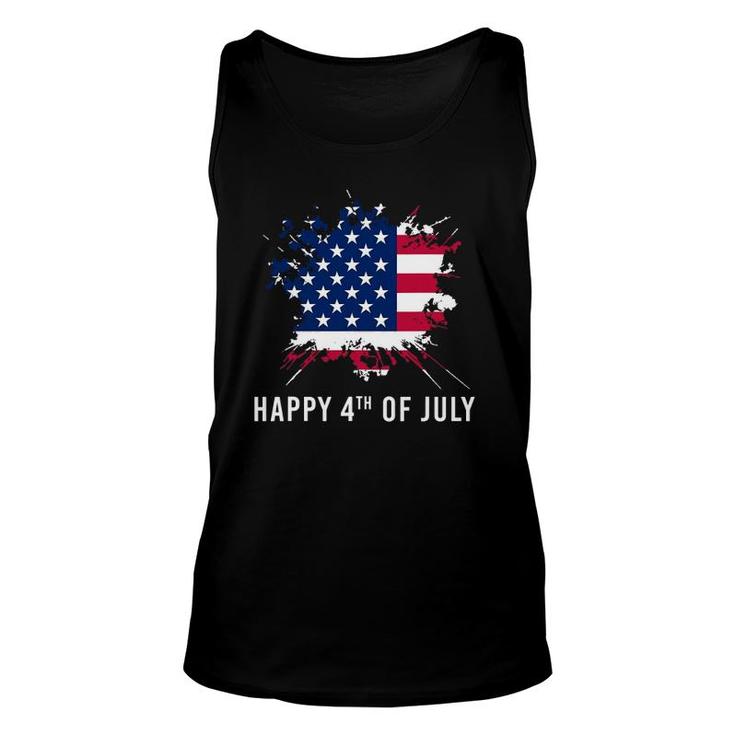American Flag Happy 4Th Of July Unisex Tank Top