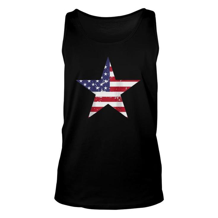 Womens American Flag Star Vintage 4Th Of July Patriotic Raglan Baseball Tee Tank Top