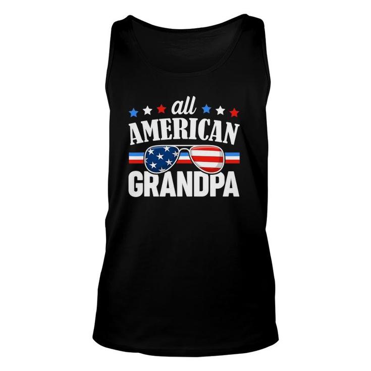 Mens All American Grandpa 4Th Of July Usa Matching Outfit Tank Top