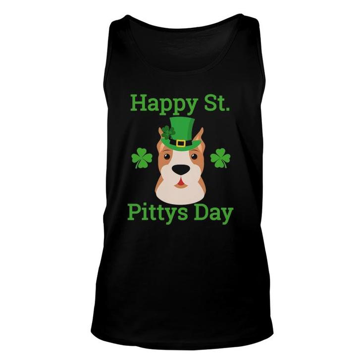 American Pitbull Happy St Pitty's Day, Funny St Paddys Tee Unisex Tank Top