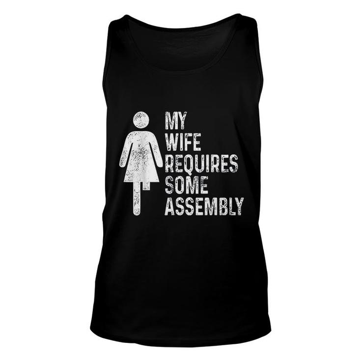 Amputee Humor Wife Assembly Leg Arm Funny Recovery Gifts Unisex Tank Top
