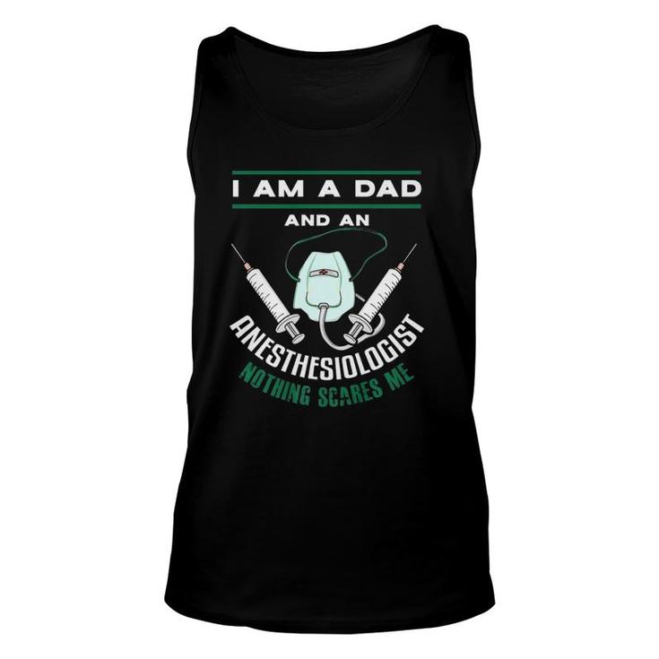 Mens Anesthesiologist Dad Anesthesiology Father Tank Top