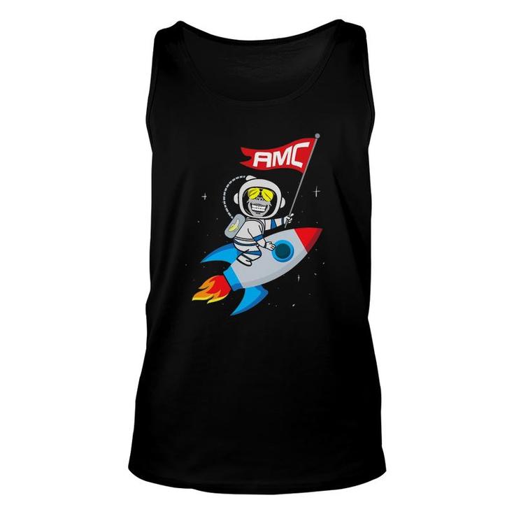 Apes To The Moon $Amc Short Squeeze Unisex Tank Top