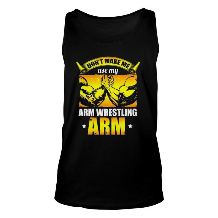 Arm Wrestling Arm Press Sports Arm Wrestler Retro Tank Top