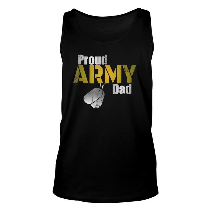 Army Dad  Proud Parent US Army Military Family Gift Unisex Tank Top