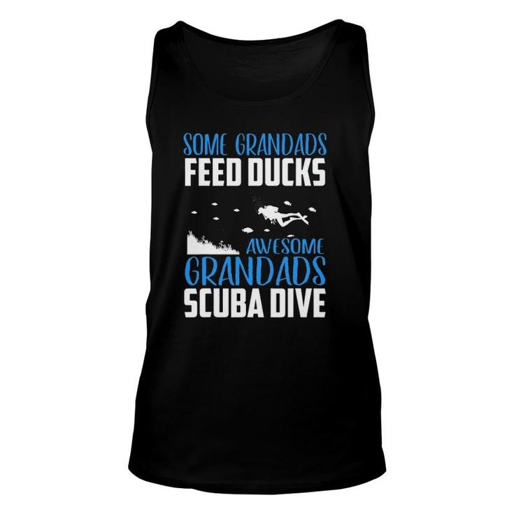 Awesome Grandads Scuba Dive Diving Grandpa Diver Funny Gift Unisex Tank Top