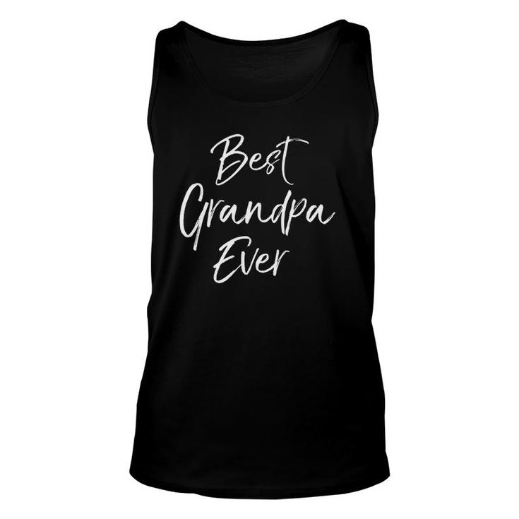Awesome Grandfather Gift From Grandkids Best Grandpa Ever Unisex Tank Top