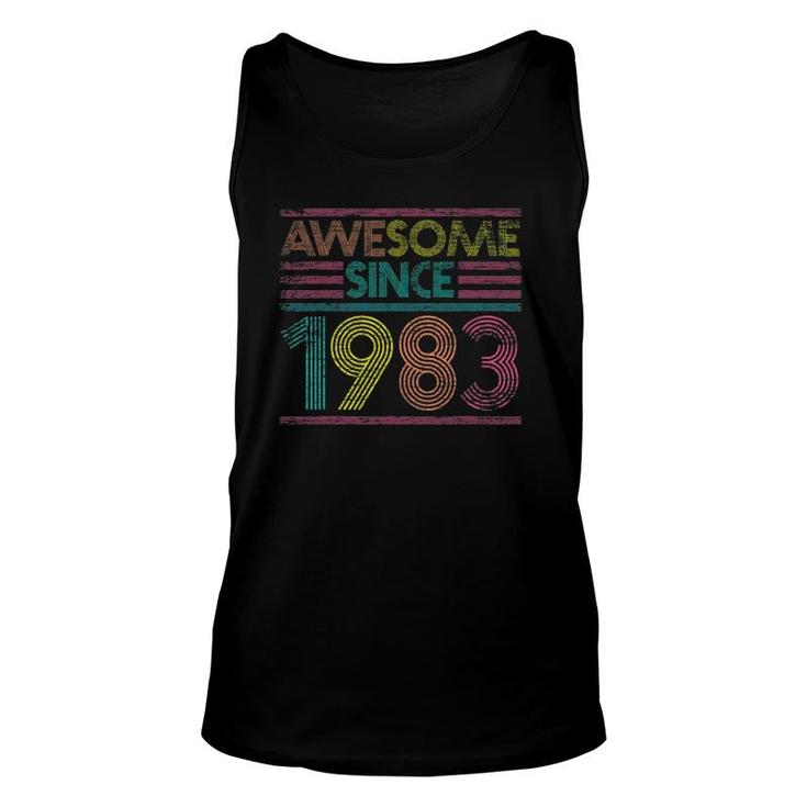 Awesome Since 1983 38Th Birthday Gifts 38 Years Old Unisex Tank Top