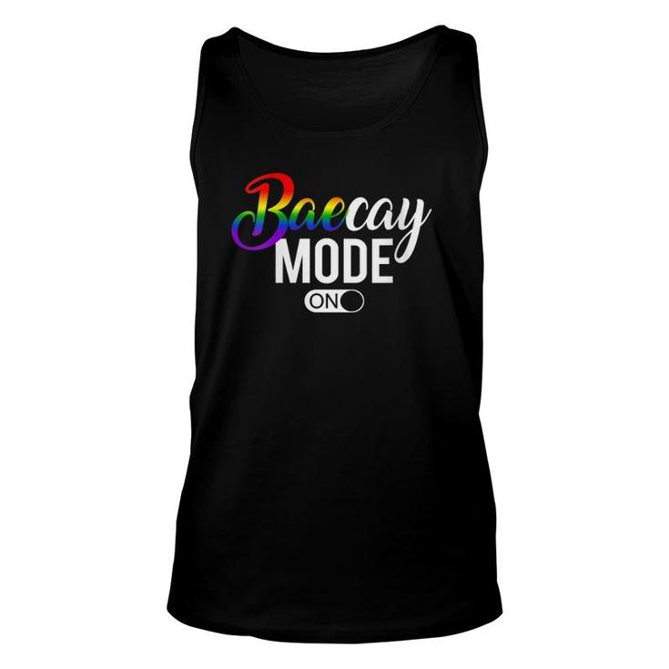 Womens Baecay Mode Lgbtq Gay Pride Rainbow Couples Vacation V-Neck Tank Top