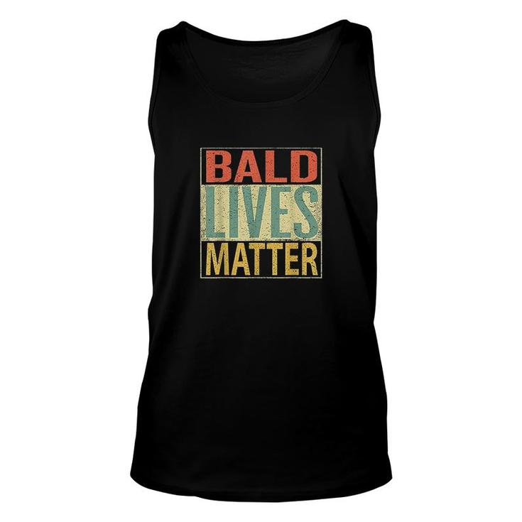 Bald Lives Matter Funny Bald Head Unisex Tank Top