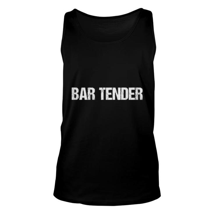 Bar Tender Simple Title  Unisex Tank Top