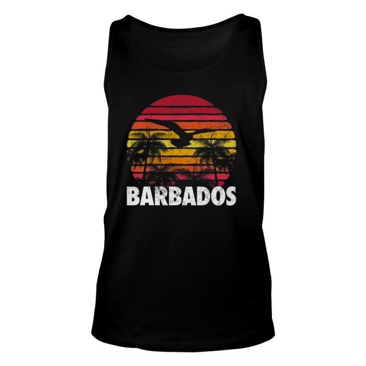 Barbados Vintage Retro Sunset 70'S 80'S Style Men Women Tank Top