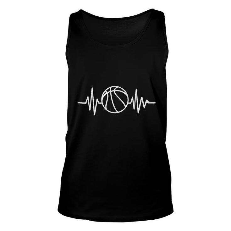 Basketball Frequency Heartbeat Unisex Tank Top