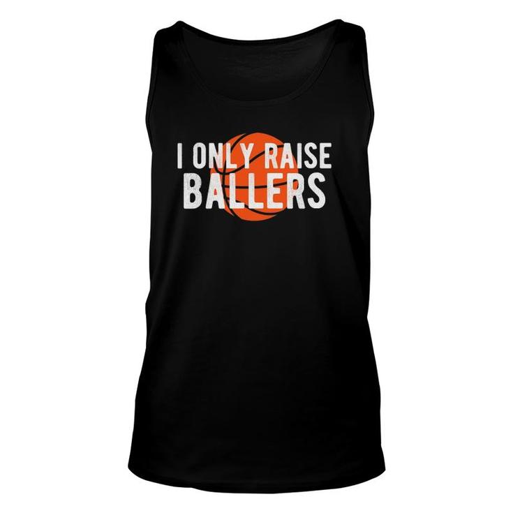Basketball Mom Dad Raise Ballers Quote Bball Unisex Tank Top
