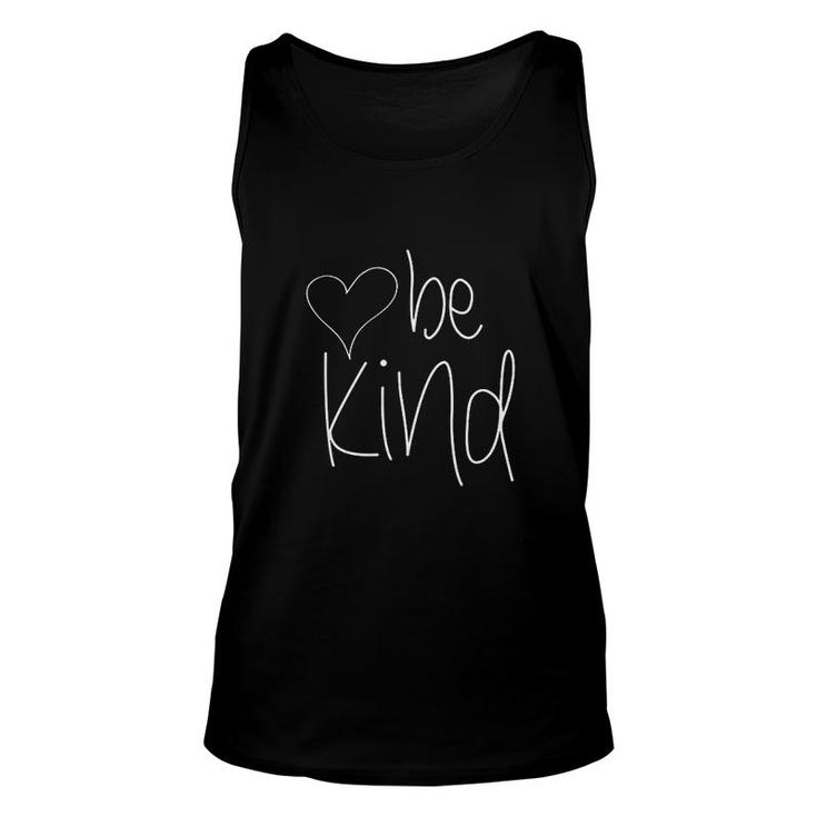 Be Kind Cute Heart Graphic Family Unisex Tank Top