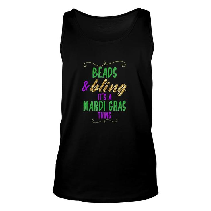 Beads Bling It Is A Mardi Gras Thing Cool Mardi Gras Costume Unisex Tank Top