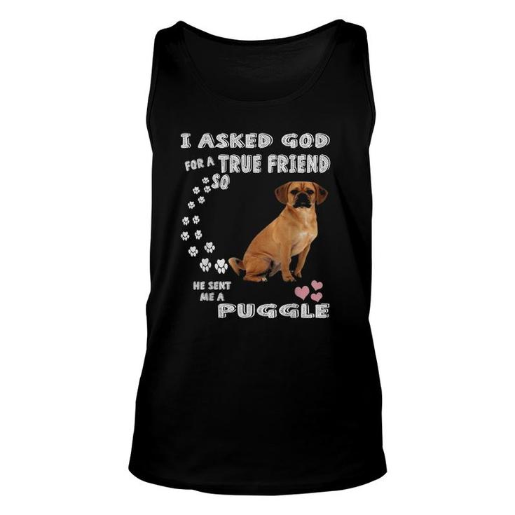 Beagle Pug Mom, Baby Puggle Dad Lover Costume, Cute Puggle Unisex Tank Top