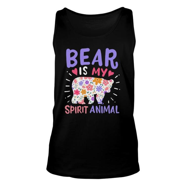 Bear Spirit Animal Unisex Tank Top
