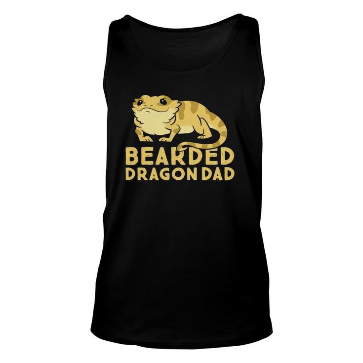 Bearded Dragon Dad Lizard Cute Bearded Dragon  Unisex Tank Top