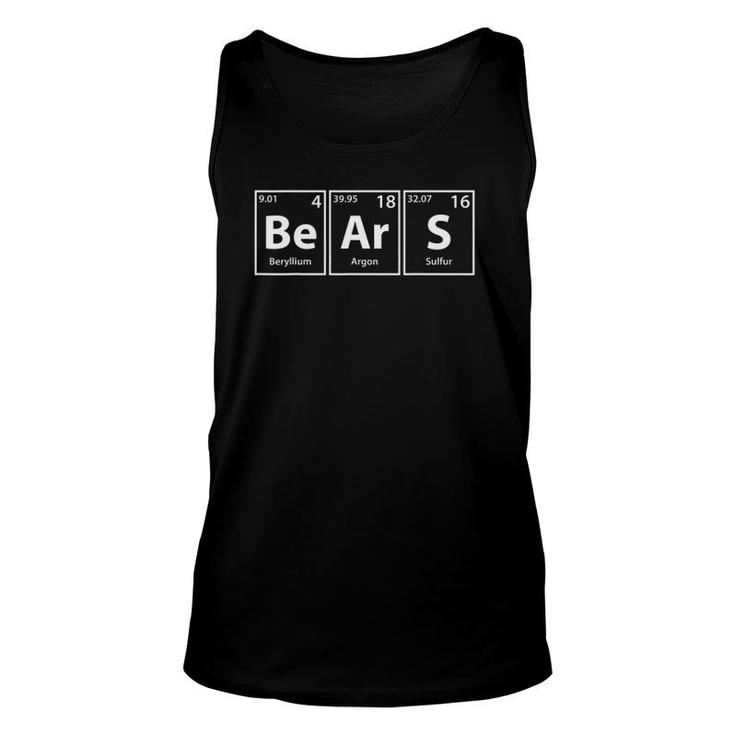 Bears Be-Ar-S Periodic Table Elements Unisex Tank Top