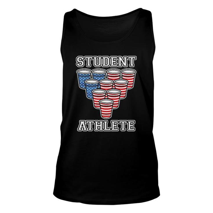 Beer Pong Student Athlete Unisex Tank Top