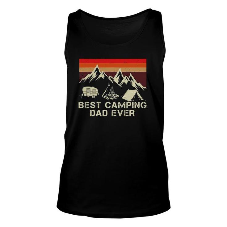 Best Camping Dad Ever Funny Gift For Dad Father's Day Unisex Tank Top